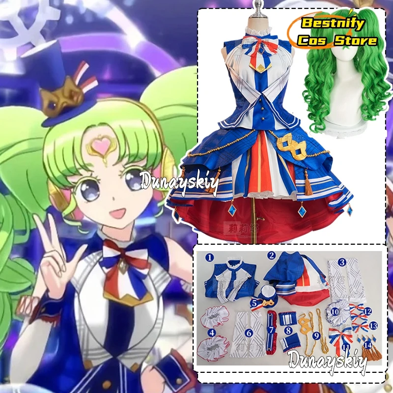 Anime Pripara Falulu Cosplay Costume{Bestnify Cos}Blue White Flowers Lolita Skirt Girl Uniforms Christmas Costume Woman Sweet JK
Anime Pripara Falulu Cosplay Costume{Bestnify Cos}Blue White Flowers Lolita Skirt Girl Uniforms Christmas Costume Woman Sweet JK