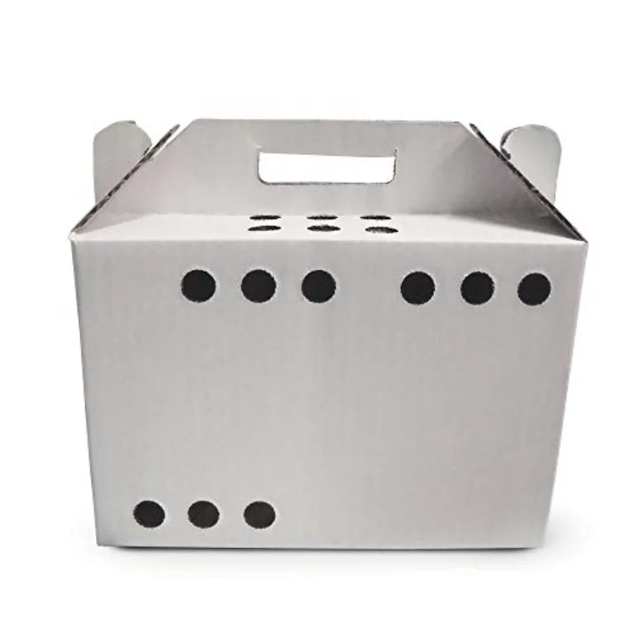 Cardboard Pet Carriers for Small Animals, Hamsters, Gerbils, Birds, Reptiles, T Cats, 10in x 6.75in x 5.5in, 12/Case
Cardboard Pet Carriers for Small Animals, Hamsters, Gerbils, Birds, Reptiles, T Cats, 10in x 6.75in x 5.5in, 12/Case