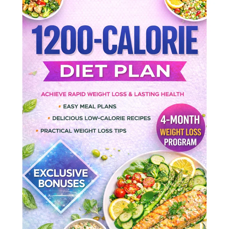 The 1200 Calorie Diet Plan: A 120-Day Comprehensive Meal Plan to Help You Lose Weight Healthily and Enjoy Delicious Recipes
The 1200 Calorie Diet Plan: A 120-Day Comprehensive Meal Plan to Help You Lose Weight Healthily and Enjoy Delicious Recipes