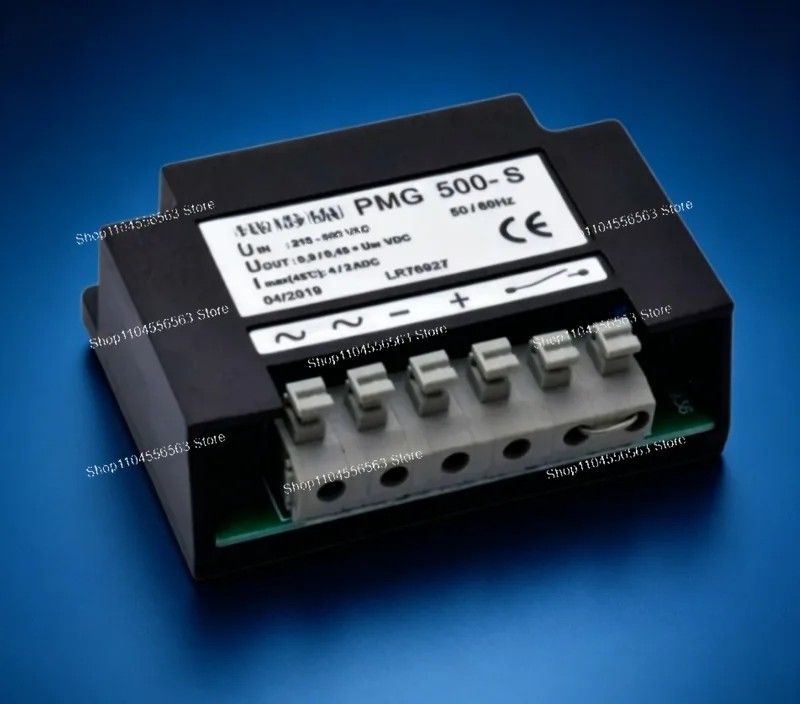 PMG 500-S Brake Rectifier: 0-500VAC Input, Half-Wave, Overexcitation, 2A Output, CE/CSA, 1pcs
PMG 500-S Brake Rectifier: 0-500VAC Input, Half-Wave, Overexcitation, 2A Output, CE/CSA, 1pcs