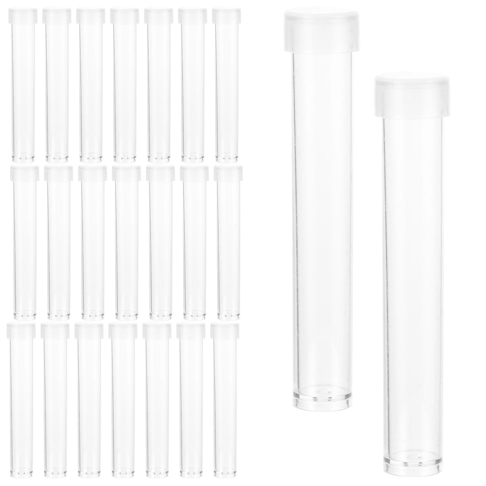 100pcs Clear Tube Containers Small Plastic Test Tubes Caps for Candy Spices Lotion Cosmetics Travel Storage Gifts
100pcs Clear Tube Containers Small Plastic Test Tubes Caps for Candy Spices Lotion Cosmetics Travel Storage Gifts