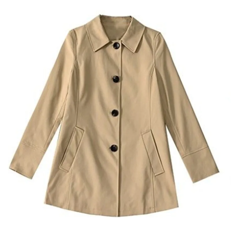 Spring Autumn Mid-Long Windbreaker Women 2023 New Loose Fashion Single-Breasted Trench Solid Color POLO Collar Coat Female
Spring Autumn Mid-Long Windbreaker Women 2023 New Loose Fashion Single-Breasted Trench Solid Color POLO Collar Coat Female
