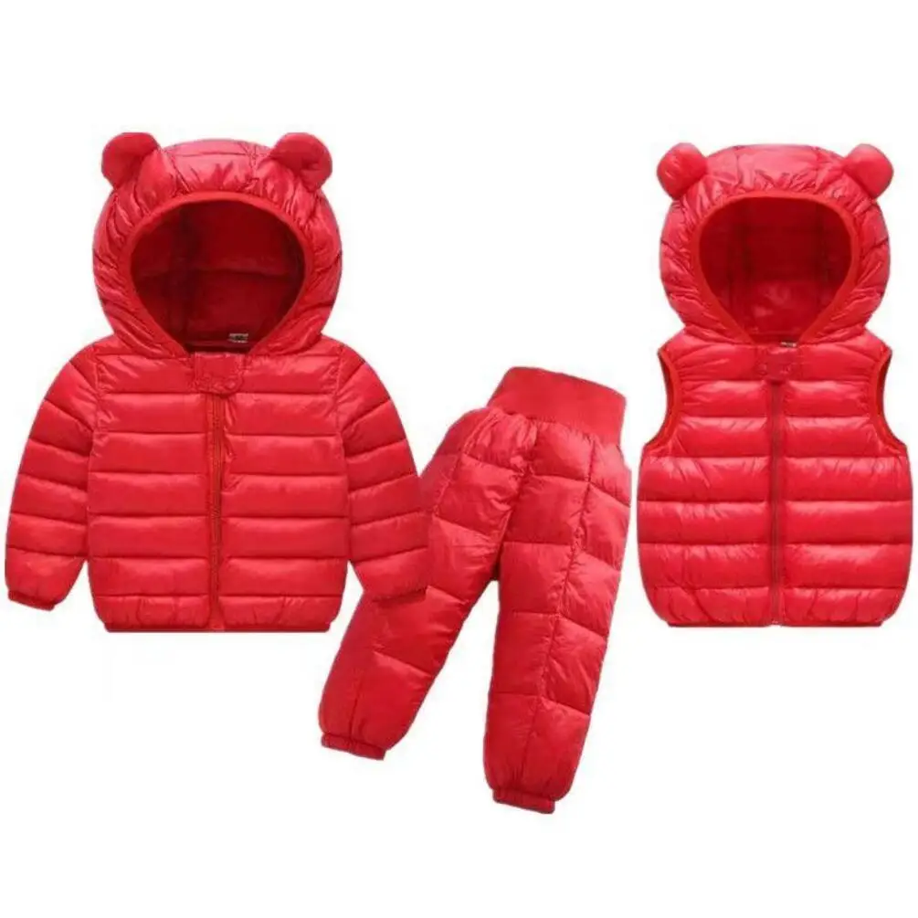 Toddler Winter Baby Outwear Girls Boys Clothing Sets Warm Faux Down Jacket Suit Children Kids Snowsuit Coats Vest Pants Overalls
Toddler Winter Baby Outwear Girls Boys Clothing Sets Warm Faux Down Jacket Suit Children Kids Snowsuit Coats Vest Pants Overalls