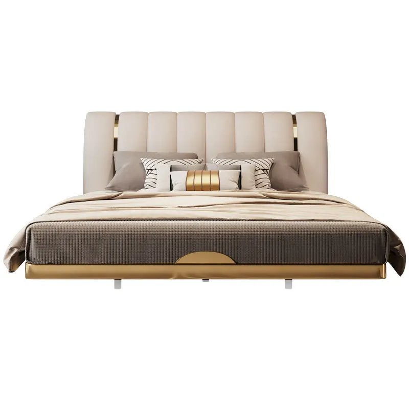 Modern light luxury suspended leather bed, modern simple master bedroom double bed
Modern light luxury suspended leather bed, modern simple master bedroom double bed