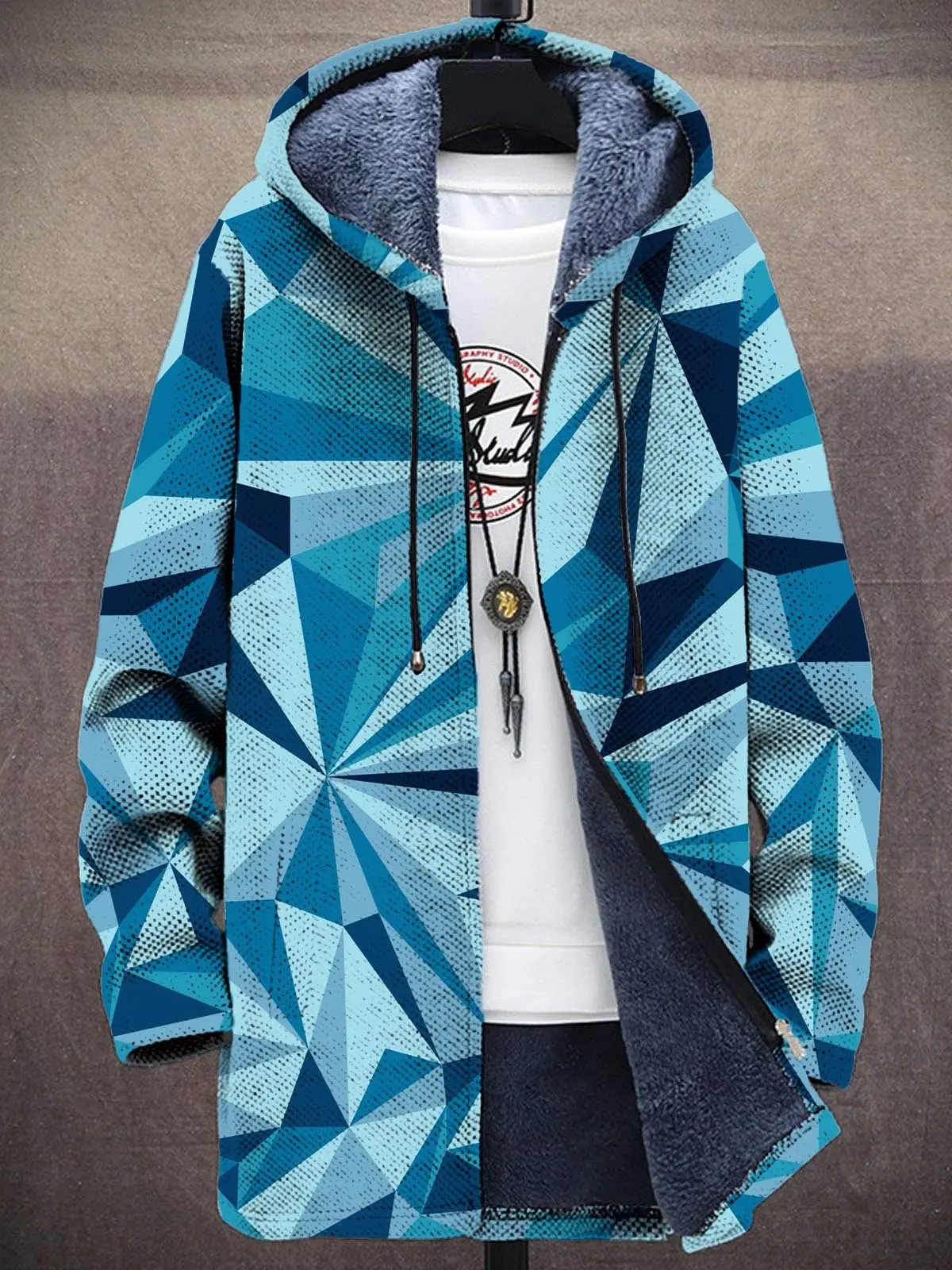 Унисекс абстрактный геометрический художественный принт плюшевый толстый свитер пальто на молнии толстовки на флисовой подкладке пальто на молнии
Унисекс абстрактный геометрический художественный принт плюшевый толстый свитер пальто на молнии толстовки на флисовой подкладке пальто на молнии