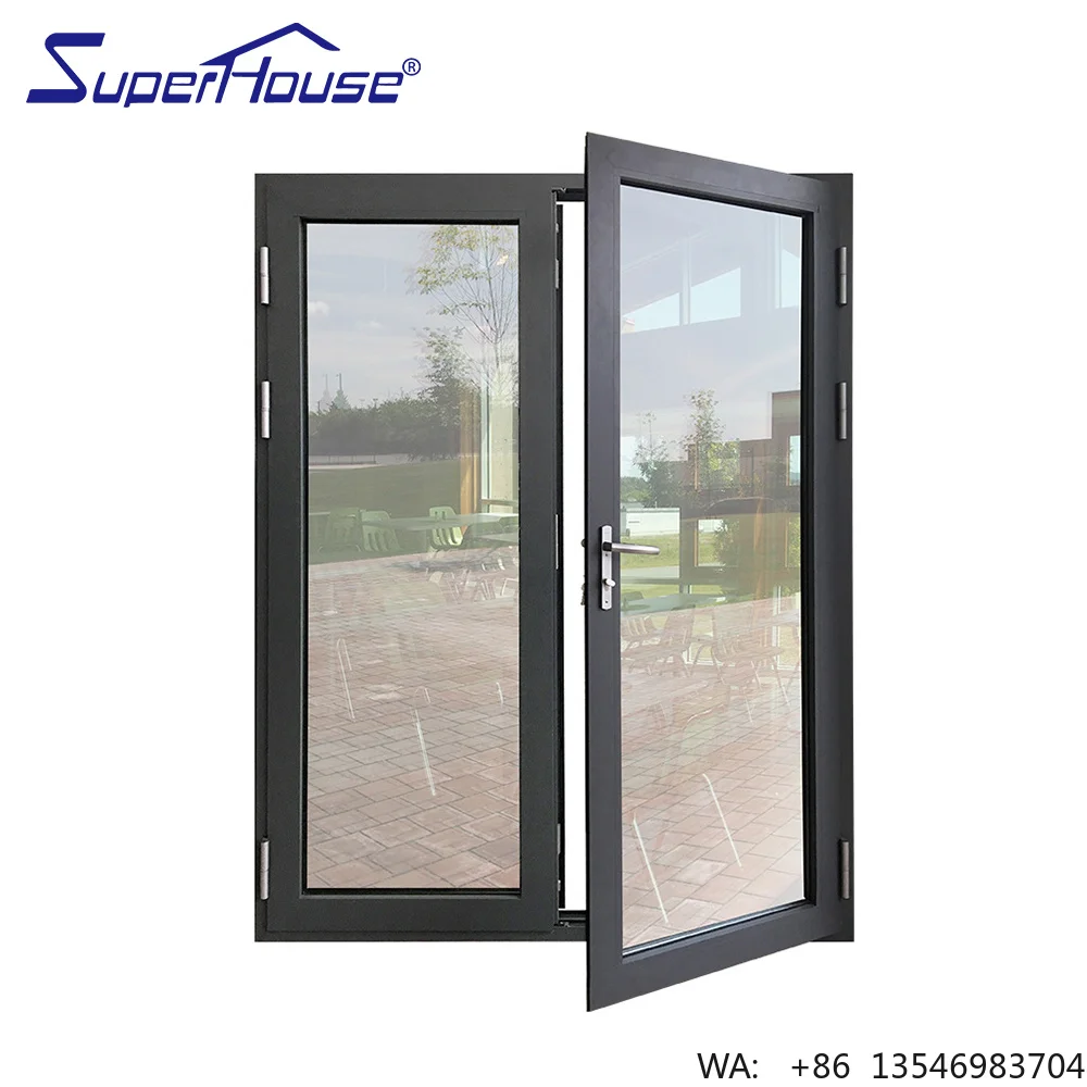 Swing Superhouse Hurricane Proof Miami Dade Test Commercial French Hinged Glass Aluminum Alloy Windproof Modern Door
Swing Superhouse Hurricane Proof Miami Dade Test Commercial French Hinged Glass Aluminum Alloy Windproof Modern Door