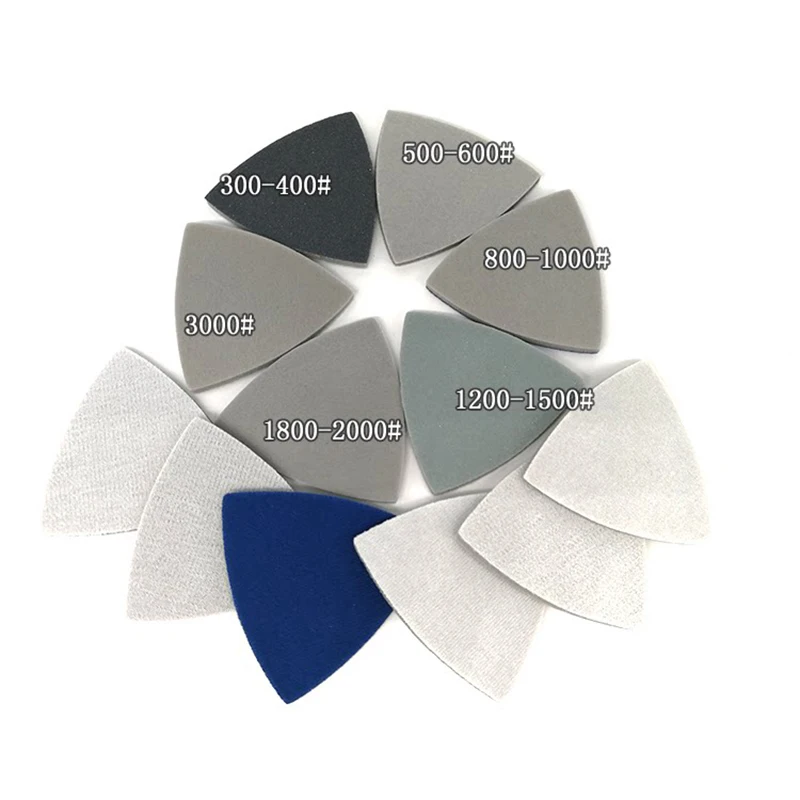 90x90x90mm Wet&Dry Abrasive Polishing Sanding Paper 300-3000 Grit No Hole/6 Hole Triangle Flocking Sandpaper Sponge Sanding Pads
90x90x90mm Wet&Dry Abrasive Polishing Sanding Paper 300-3000 Grit No Hole/6 Hole Triangle Flocking Sandpaper Sponge Sanding Pads