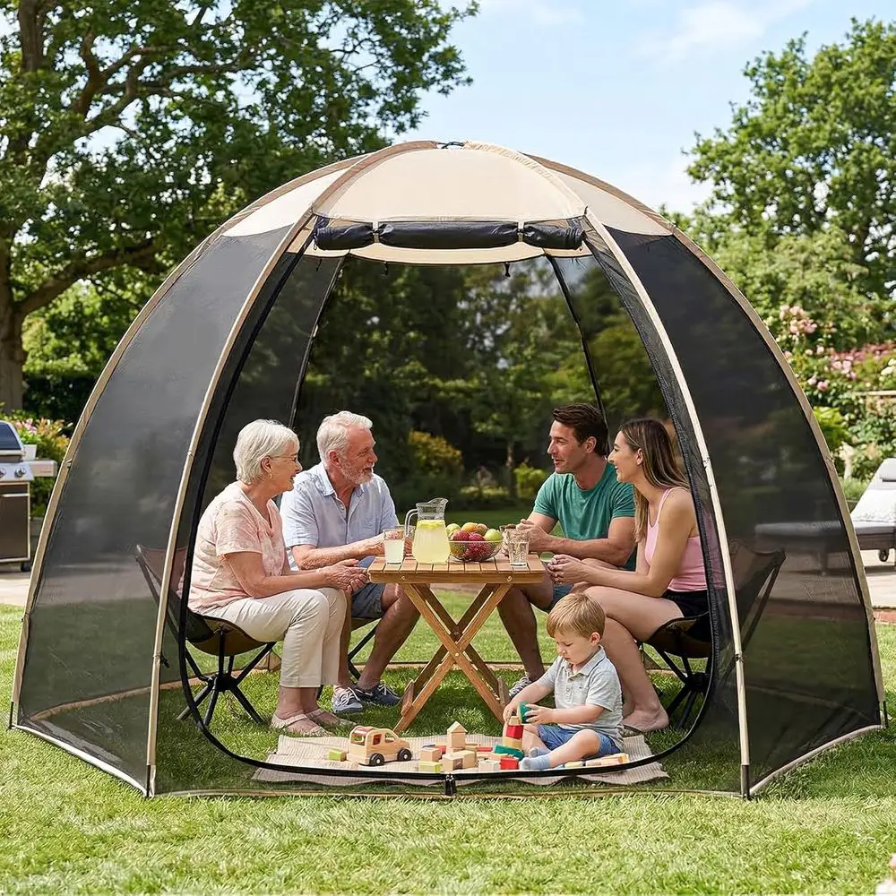10x10 Outdoor Gazebo with Sunshade and Mosquito Net for Backyard Garden, Beige
10x10 Outdoor Gazebo with Sunshade and Mosquito Net for Backyard Garden, Beige