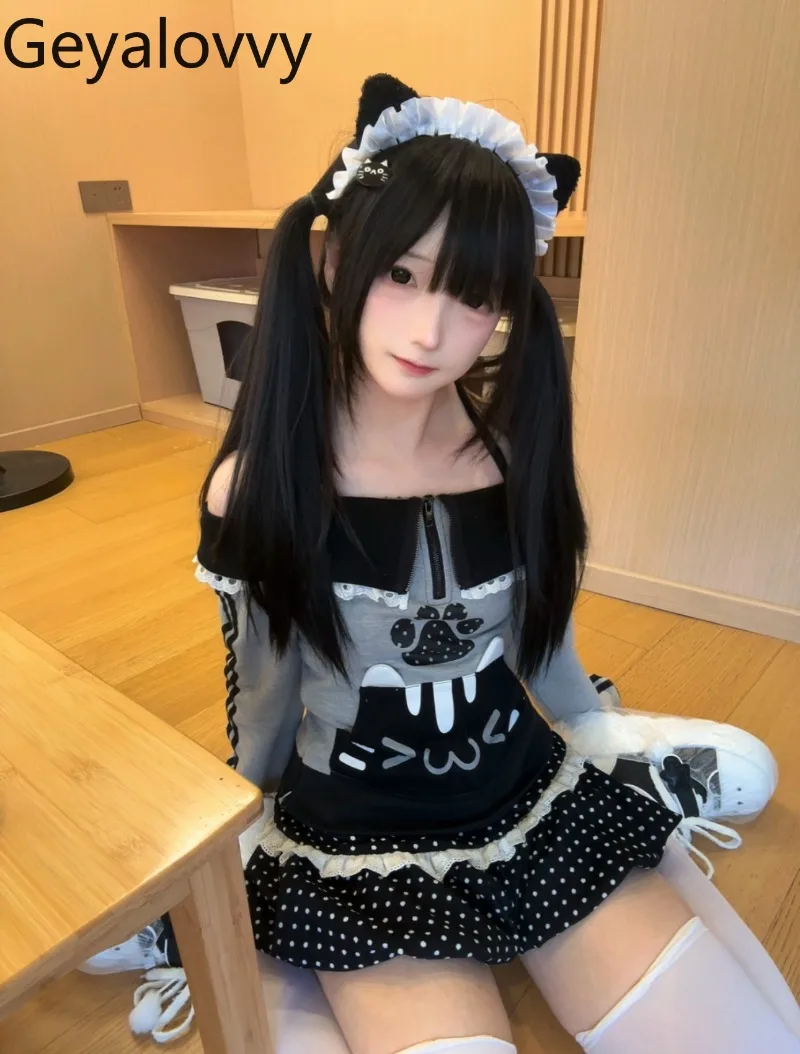 Топ с воротником в горошек и карманами, милая универсальная футболка с длинными рукавами для девочек и короткая юбка с высокой талией, весенний костюм
Топ с воротником в горошек и карманами, милая универсальная футболка с длинными рукавами для девочек и короткая юбка с высокой талией, весенний костюм