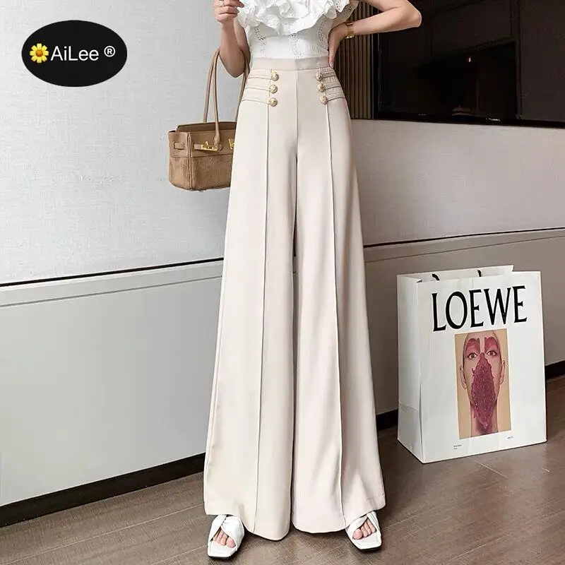 Women Summer Thin Loose Long Wide Leg Pants Soft Design High Waist Zipper Streetwear Casual Breathable Trousers Office Oversize
Women Summer Thin Loose Long Wide Leg Pants Soft Design High Waist Zipper Streetwear Casual Breathable Trousers Office Oversize
