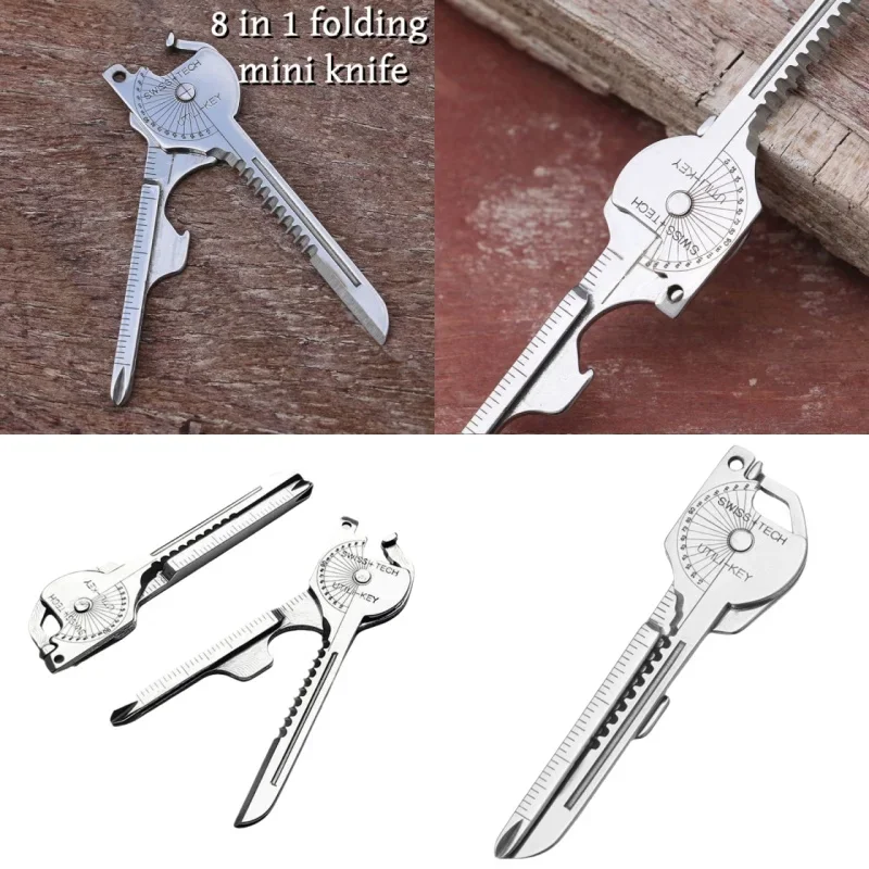 8-in-1 Keychain Multi-tool Compact Multifunctional Gadget Portable Tool with Screwdriver Bottle Opener Camping Emergency Tool
8-in-1 Keychain Multi-tool Compact Multifunctional Gadget Portable Tool with Screwdriver Bottle Opener Camping Emergency Tool