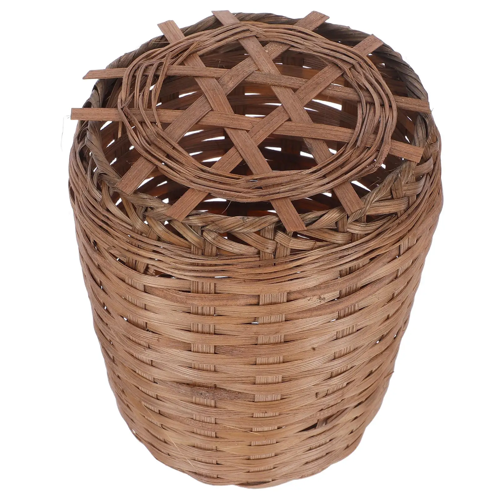 Wooden Woven Trash Basket Kitchen Garbage Cans Wastebasket for Bedroom Small Wicker Rattan Office Rustic
Wooden Woven Trash Basket Kitchen Garbage Cans Wastebasket for Bedroom Small Wicker Rattan Office Rustic