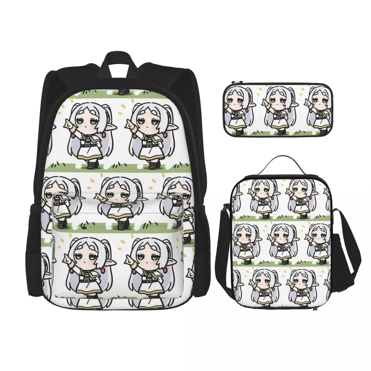 Frieren Chibi Frieren Beyond Journey's End Anime Backpacks Kids Bookbag School Bags Rucksack Lunch Bag Pen Bag Three-Piece Set
Frieren Chibi Frieren Beyond Journey's End Anime Backpacks Kids Bookbag School Bags Rucksack Lunch Bag Pen Bag Three-Piece Set