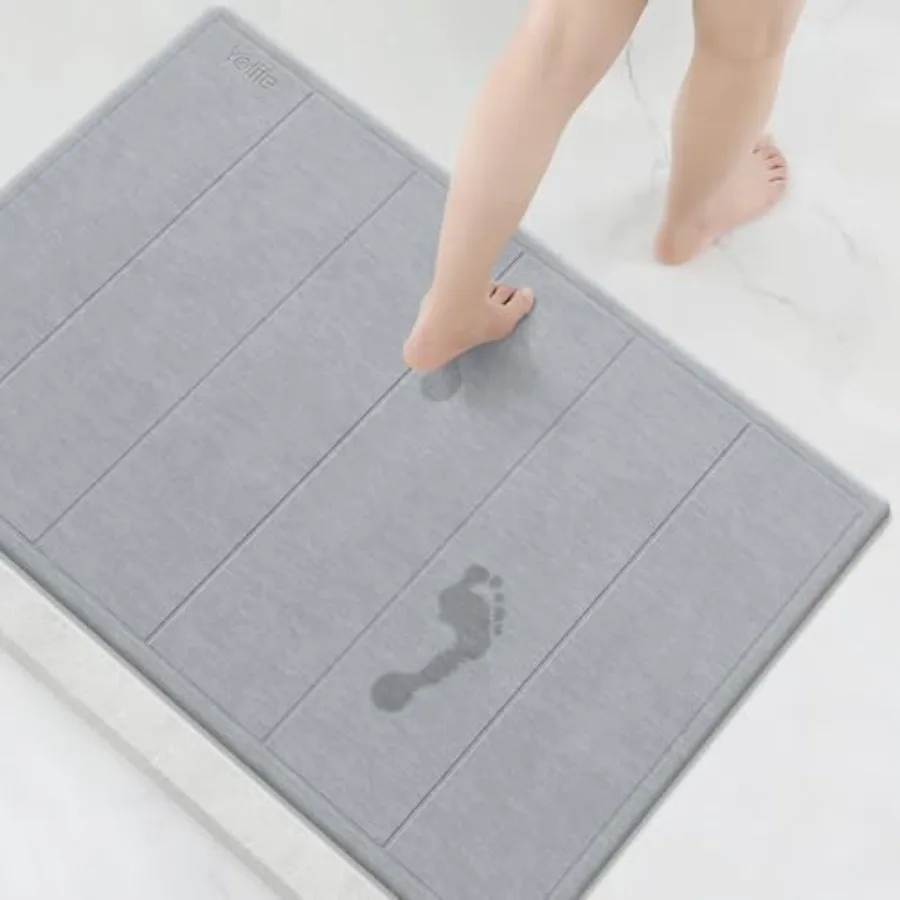 32"x 20" Stone Bath Mat Large, Diatomaceous Earth Bath Mat for Bathroom, Super Absorbent Quick Drying Stone Shower Mat, Non-Sli
32"x 20" Stone Bath Mat Large, Diatomaceous Earth Bath Mat for Bathroom, Super Absorbent Quick Drying Stone Shower Mat, Non-Sli