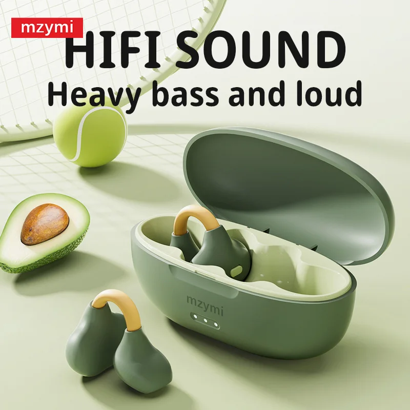 Mzymi MY16 Wireless Earbuds Ear Clip Bluetooth 5.3 Bone Conduction Earphone Noise Cancelling IPX7 Waterproof Headset With Mic
Mzymi MY16 Wireless Earbuds Ear Clip Bluetooth 5.3 Bone Conduction Earphone Noise Cancelling IPX7 Waterproof Headset With Mic