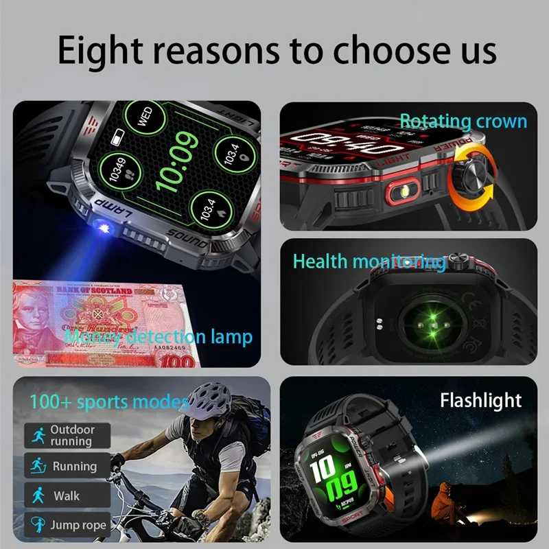 2026 New For Xiaomi Military Outdoor Smart Watch Men's 600 mAh Battery Waterproof Fitness Blood Oxygen Bluetooth Call Smartwatch
2026 New For Xiaomi Military Outdoor Smart Watch Men's 600 mAh Battery Waterproof Fitness Blood Oxygen Bluetooth Call Smartwatch