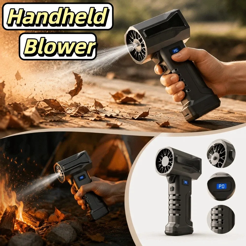 Cordless Operation Cordless Handheld Turbo Blower Lightweight Design Ergonomic Grip High Power Mini Air Fan Non-Slip Handle
Cordless Operation Cordless Handheld Turbo Blower Lightweight Design Ergonomic Grip High Power Mini Air Fan Non-Slip Handle