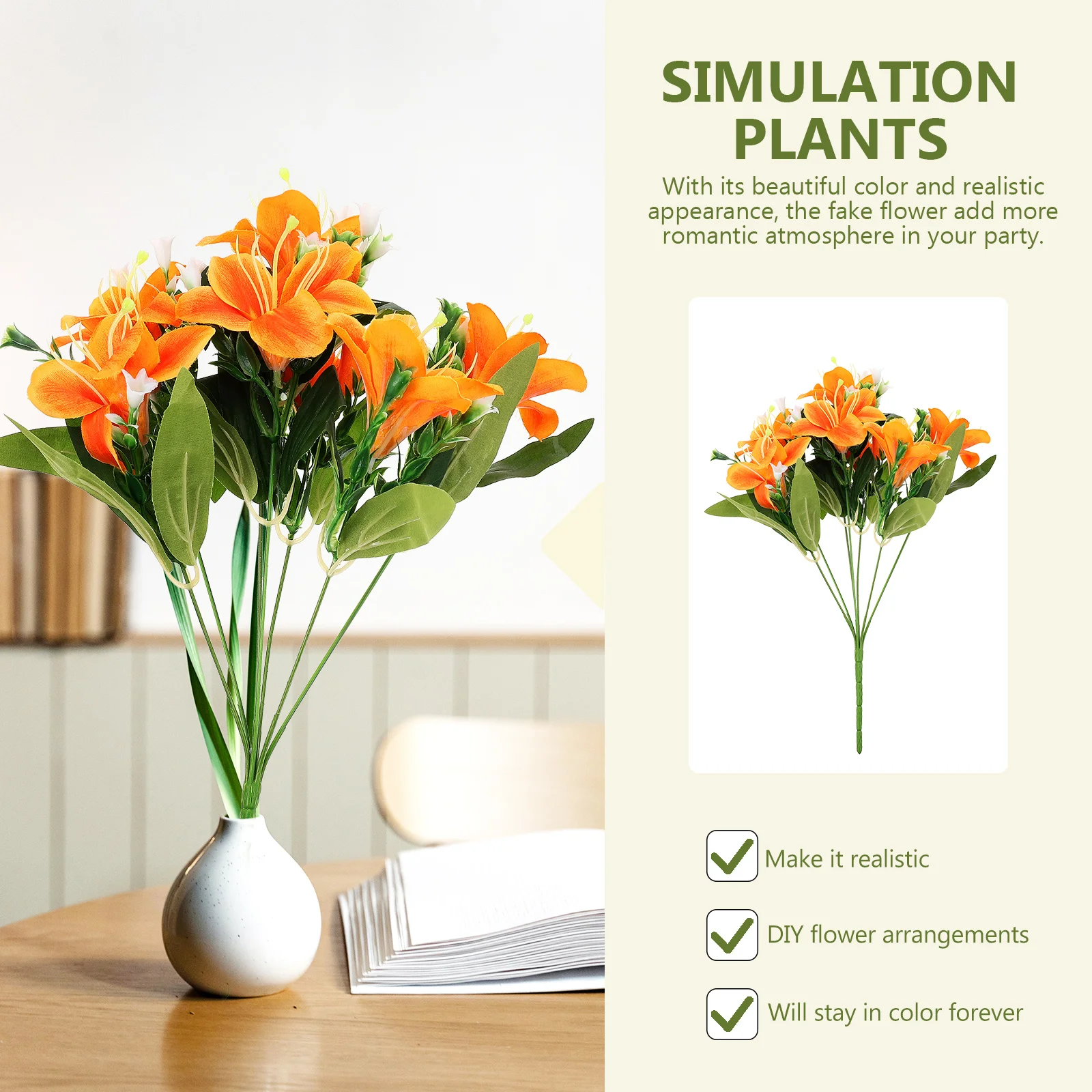Artificial Lily Plants Garland Decorations Wedding Party Outdoor Arrangements Plastic Fabric Flowers Reusable Save Money
Artificial Lily Plants Garland Decorations Wedding Party Outdoor Arrangements Plastic Fabric Flowers Reusable Save Money