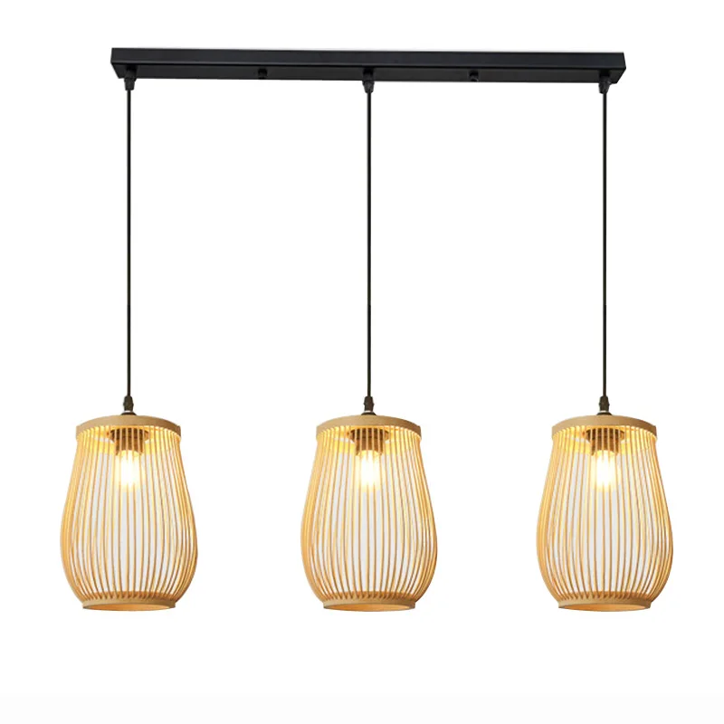3 Heads Bamboo Pendant Lamp Hand Knitted Chinese Restaurant Hotel Bedroom Balcony Japanese Lantern Decor Lighting Fixtures
3 Heads Bamboo Pendant Lamp Hand Knitted Chinese Restaurant Hotel Bedroom Balcony Japanese Lantern Decor Lighting Fixtures