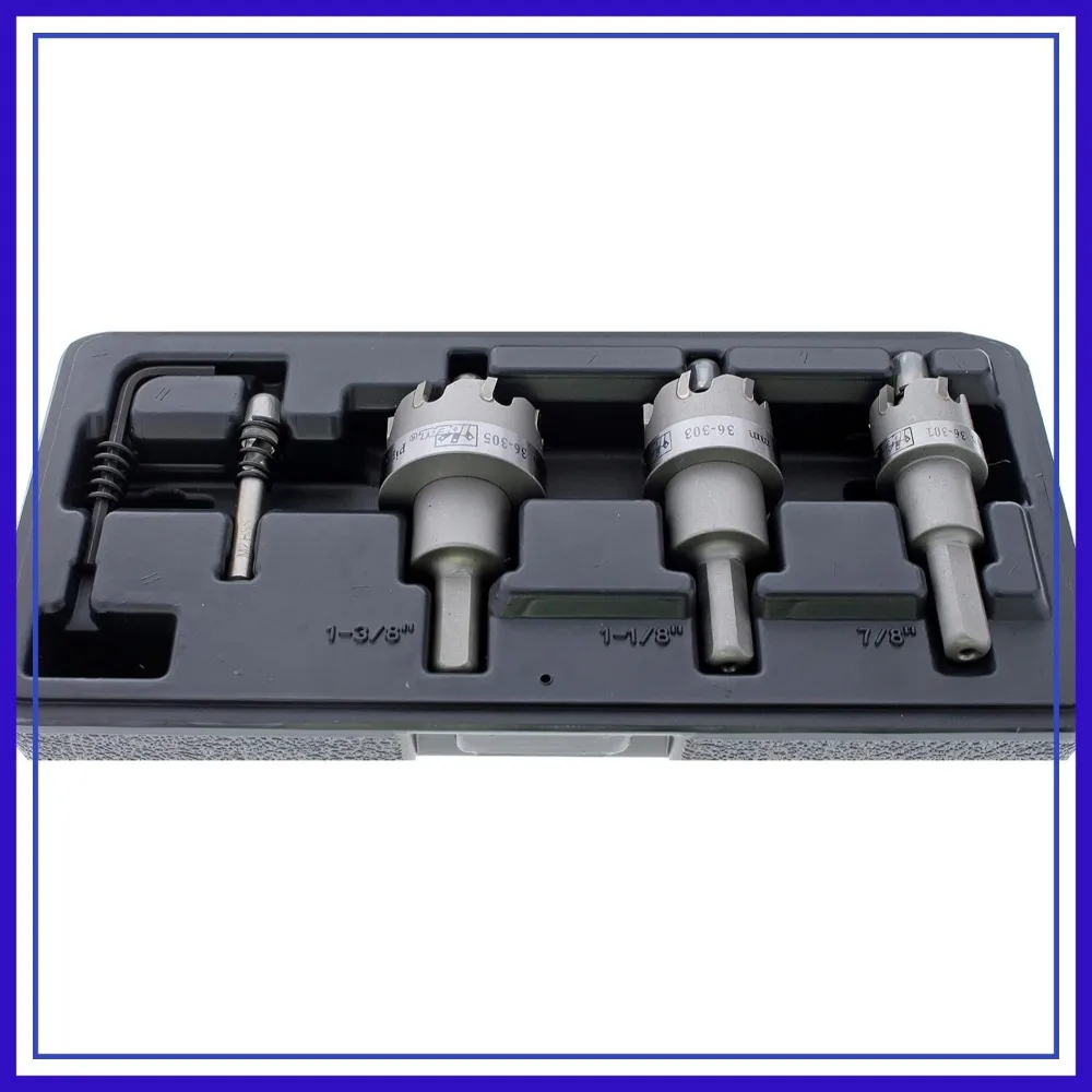 4 Pcs Carbide Hole Cutter Kit, Smooth Start Pilot Bit, Carry Case, TKO Hole Cutter Set
4 Pcs Carbide Hole Cutter Kit, Smooth Start Pilot Bit, Carry Case, TKO Hole Cutter Set