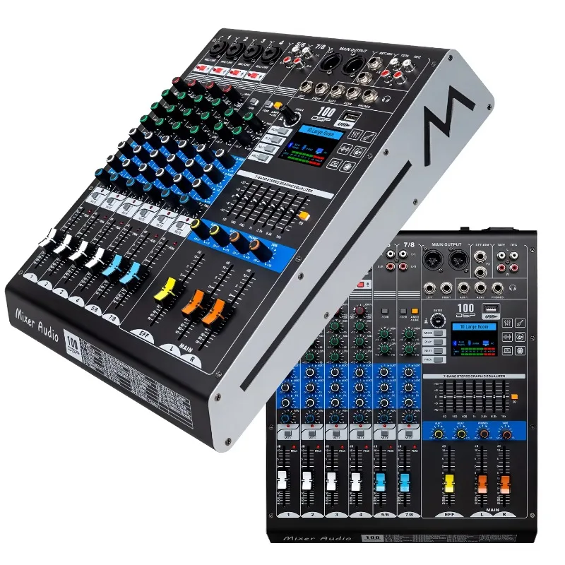 GAX-HLM80 Green Audio 8-channel Audio Mixer with Built-in Effects Music Control Panel
GAX-HLM80 Green Audio 8-channel Audio Mixer with Built-in Effects Music Control Panel