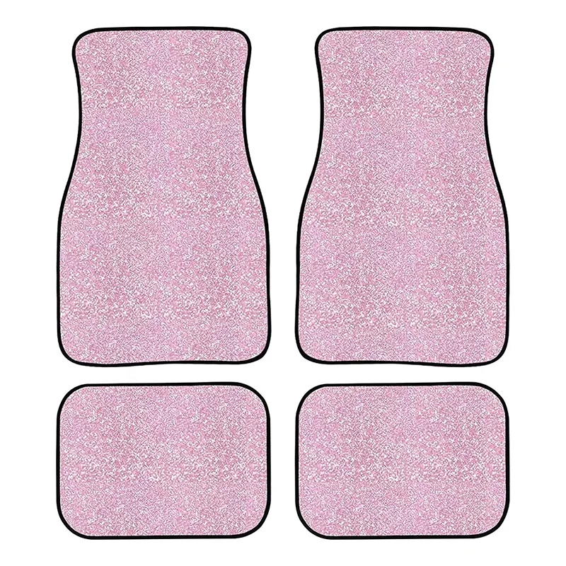 Pink glitter printed fashionable car floor mat, suitable for car box trucks and SUVs, 4-piece universal front and rear vehicle f
Pink glitter printed fashionable car floor mat, suitable for car box trucks and SUVs, 4-piece universal front and rear vehicle f