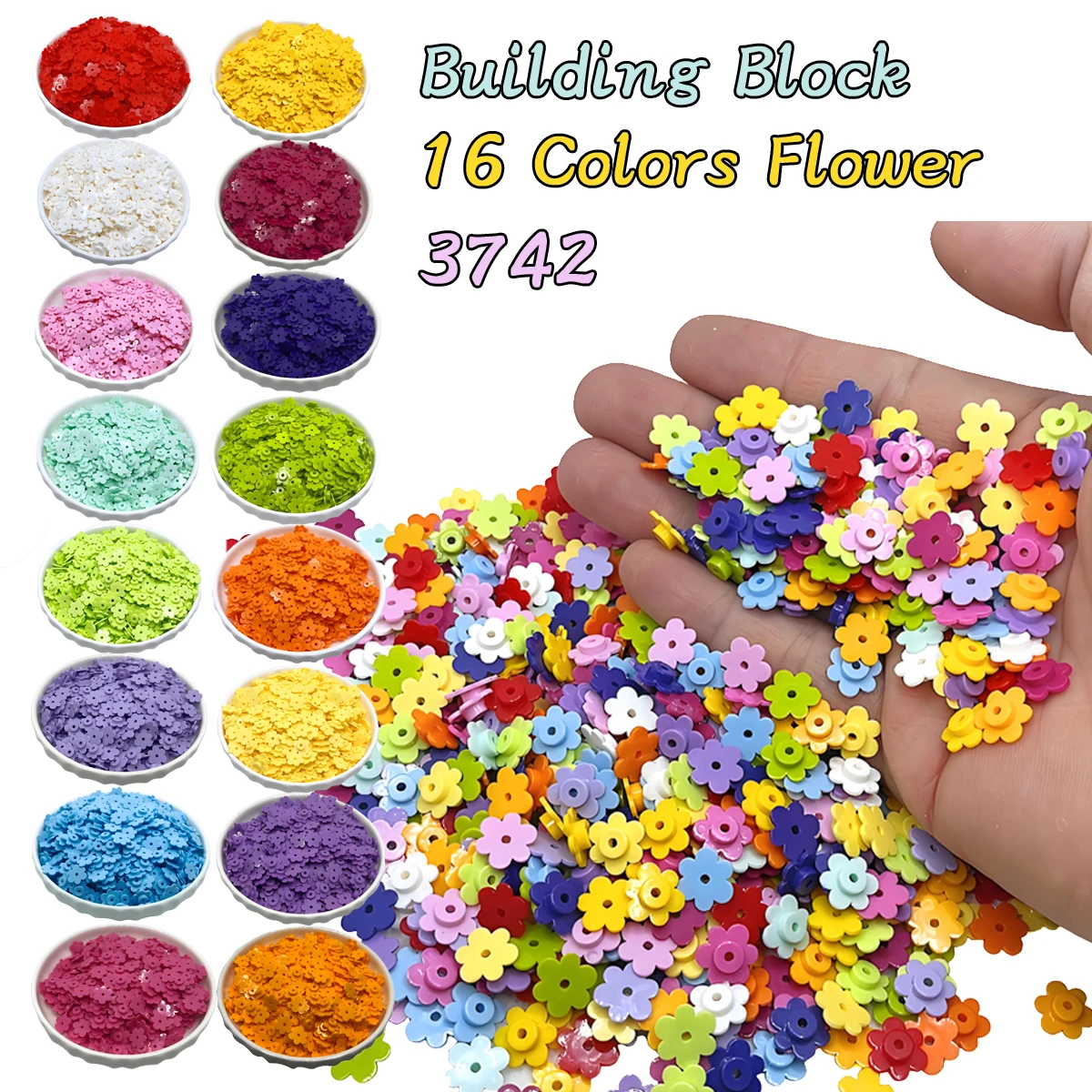 Small Flower Building Block MOC Parts Flowerhead Brick Toys For Kids Creative Compatible with Major Brand 3742 500pcs/Lot
Small Flower Building Block MOC Parts Flowerhead Brick Toys For Kids Creative Compatible with Major Brand 3742 500pcs/Lot