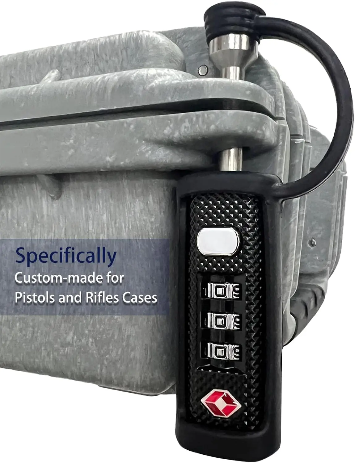 TSA Approved Gun Case Lock, Cut-Proof Travel Padlock for Pistol/Rifle/Hard Cases
TSA Approved Gun Case Lock, Cut-Proof Travel Padlock for Pistol/Rifle/Hard Cases
