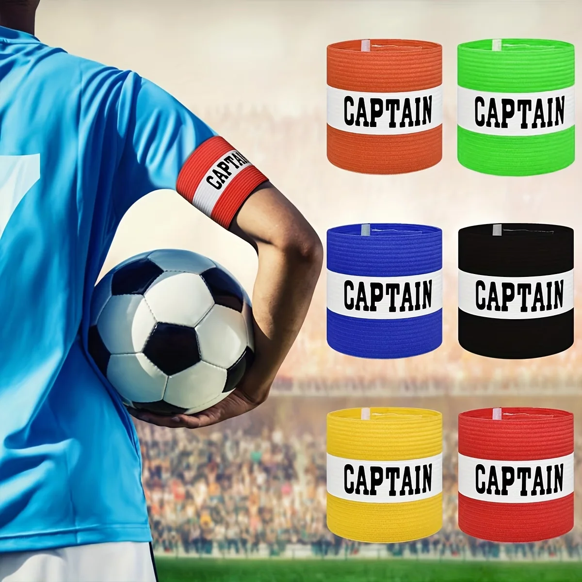 3Pcs Adjustable Captain Armband Elastic Sports Captain Arm Band for Football Soccer Team Training Match
3Pcs Adjustable Captain Armband Elastic Sports Captain Arm Band for Football Soccer Team Training Match