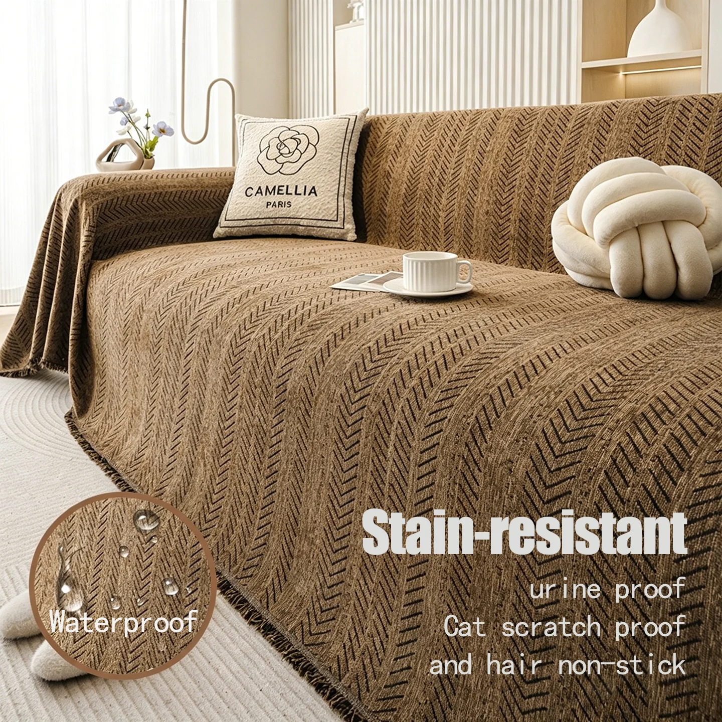 Waterproof Couch Full Cover Towels for 1/2/3 Seat L Shape Sofa Cushions All Seasons Non-slip Anti-cat Covets Furniture Protector
Waterproof Couch Full Cover Towels for 1/2/3 Seat L Shape Sofa Cushions All Seasons Non-slip Anti-cat Covets Furniture Protector