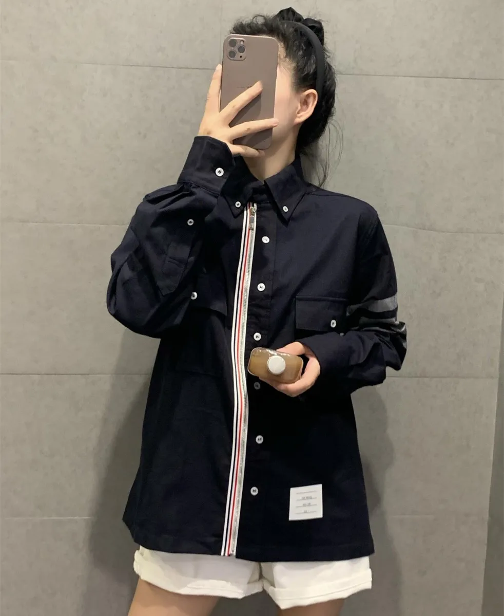 Trendy Long Sve Flannel irt Zipper Cuff Bla Jaet Men's Women's plus Size Casual Faion Breathable Moisture ng
Trendy Long Sve Flannel irt Zipper Cuff Bla Jaet Men's Women's plus Size Casual Faion Breathable Moisture ng