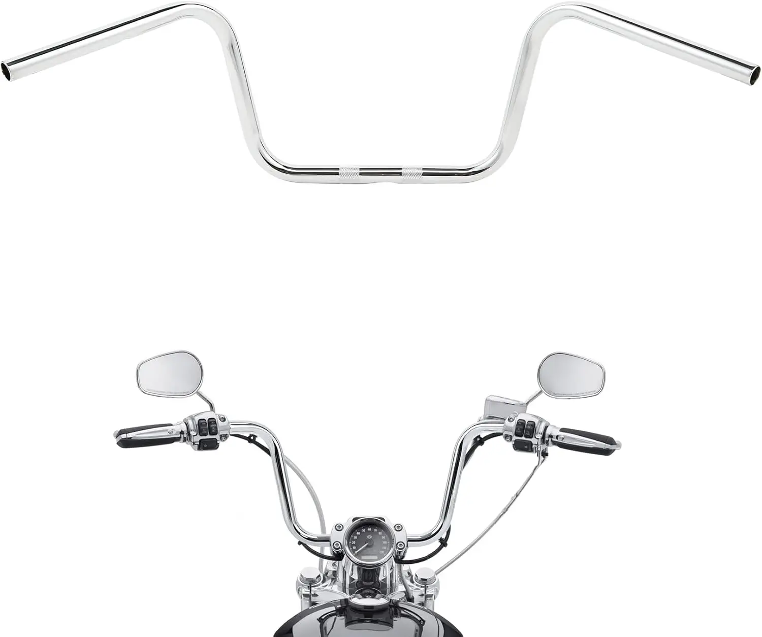 Руль 10 дюймов Rise 1 дюйм Fat Custom, подходит для Harley Road King Softail Low Rider Night Train Sportster 883 1000 Iron 1200 Street Rod
Руль 10 дюймов Rise 1 дюйм Fat Custom, подходит для Harley Road King Softail Low Rider Night Train Sportster 883 1000 Iron 1200 Street Rod