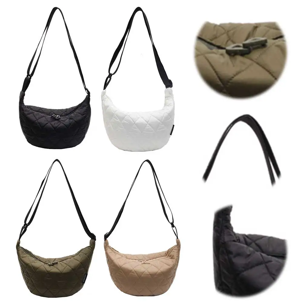 Quilted Crescent Shoulder Bag Cotton Padded Crossbody Bag Tote Bag for Women Work Shopping Travel
Quilted Crescent Shoulder Bag Cotton Padded Crossbody Bag Tote Bag for Women Work Shopping Travel