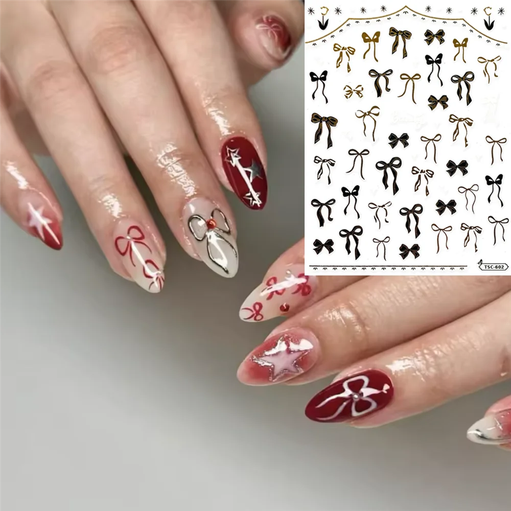 TSC-602 TG-010 Colorful bow tie DIY 3D Back glue Nail sticker Nail decoration Nail art Nail tool Nail ornament
TSC-602 TG-010 Colorful bow tie DIY 3D Back glue Nail sticker Nail decoration Nail art Nail tool Nail ornament