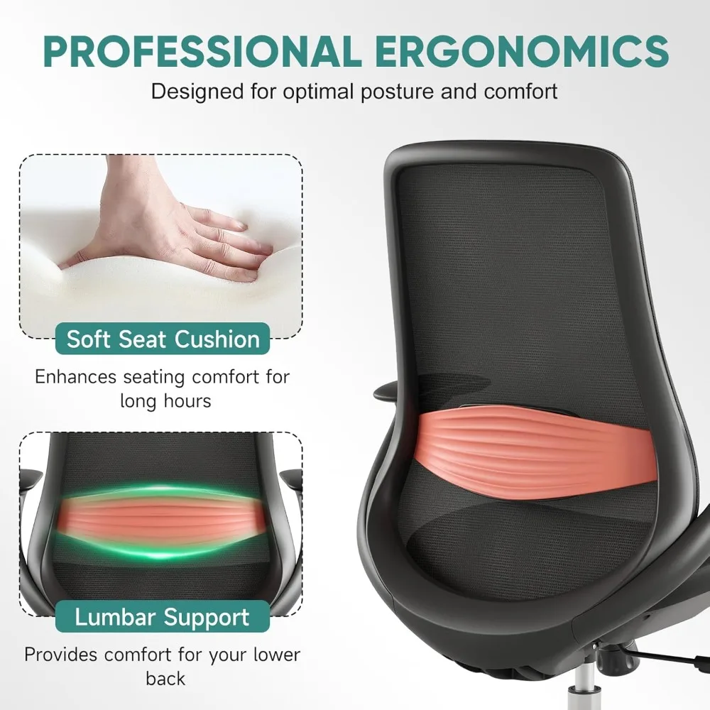 Ergonomic Mesh Office Chair, 330LBS Executive Desk Chair with Lumbar Support, 2D Armrests, Comfy Swivel Computer, Customized
Ergonomic Mesh Office Chair, 330LBS Executive Desk Chair with Lumbar Support, 2D Armrests, Comfy Swivel Computer, Customized