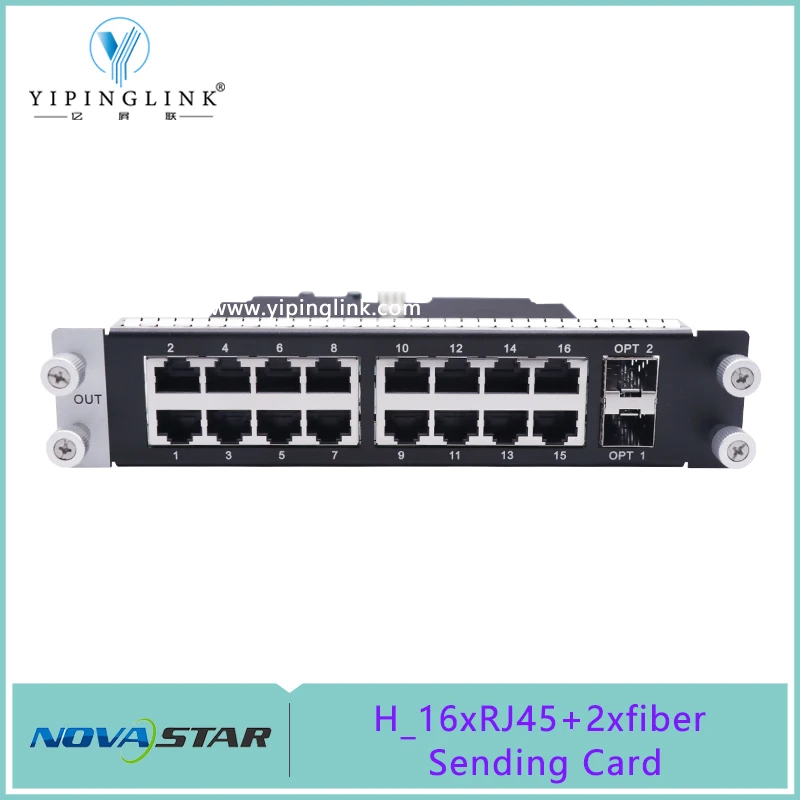 Novastar H_16xRJ45+2xfiber Sending Card For H2 H5 H9 H15 All-in-One splicer and Controller Support Indoor Outdoor LED Display
Novastar H_16xRJ45+2xfiber Sending Card For H2 H5 H9 H15 All-in-One splicer and Controller Support Indoor Outdoor LED Display