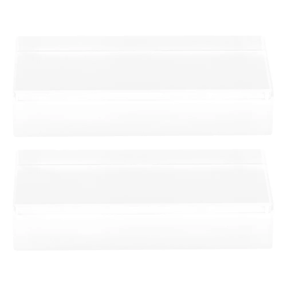 2Pcs Clear Rectangular Glass Block Optics Prism for Classroom Physics Lab Experiments Easy to Clean and Maintain