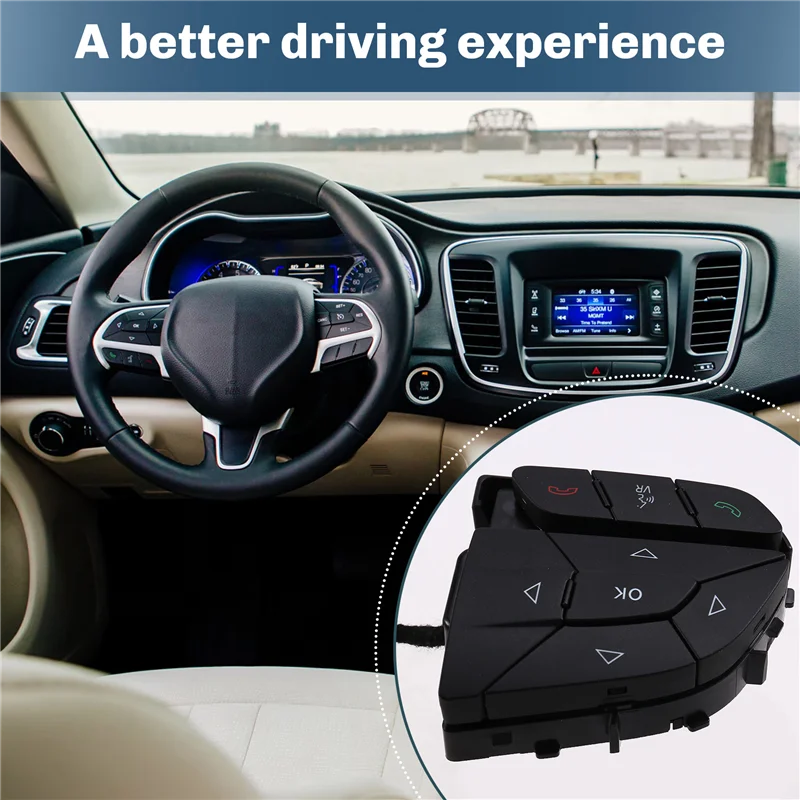 Universall Car Steering Wheel Switch Sound Adjustment Button 68378431AB For Chrysler 200 300 Pacifica Jeep Cherokee Dodge Charge
Universall Car Steering Wheel Switch Sound Adjustment Button 68378431AB For Chrysler 200 300 Pacifica Jeep Cherokee Dodge Charge