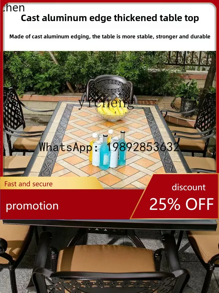 Уличные столы и стулья из литого алюминия HT для двора, виллы, отдыха на открытом воздухе, террасы, водонепроницаемые и солнцезащитные.
Уличные столы и стулья из литого алюминия HT для двора, виллы, отдыха на открытом воздухе, террасы, водонепроницаемые и солнцезащитные.