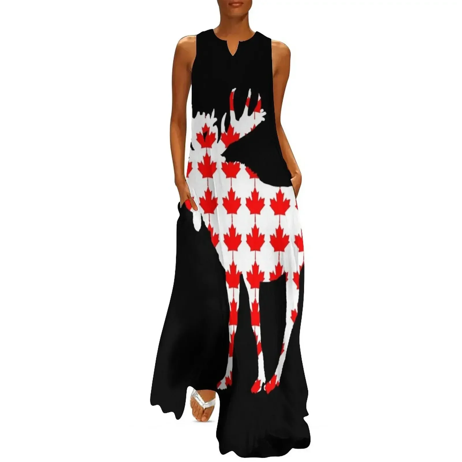 Patriotic Moose of Canada Long Dress ladies dresses for special occasions Cocktail of dresses beach dresses Dress
Patriotic Moose of Canada Long Dress ladies dresses for special occasions Cocktail of dresses beach dresses Dress
