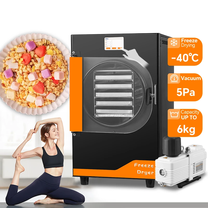 SUGONG High Quality 4kg 6kg Home Use Freeze Dryer Automatic Vacuum Freeze Dryer with Pump for Food Processing
SUGONG High Quality 4kg 6kg Home Use Freeze Dryer Automatic Vacuum Freeze Dryer with Pump for Food Processing