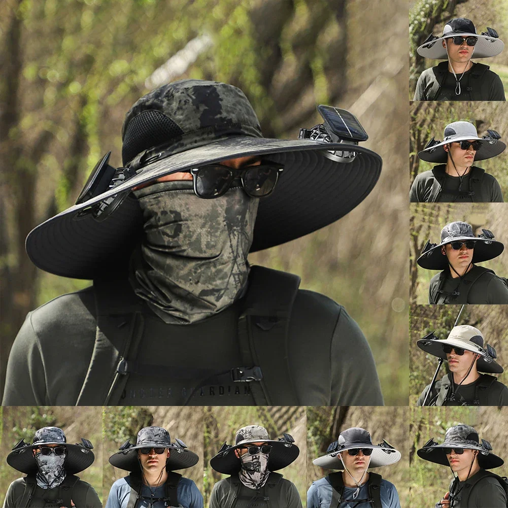 1pc Solar Fan Hat Wide Brim Solar Fan Outdoor Fishing Hat Breathable Moisture-wicking Dual Power Mode Fishing Hat Accessories
1pc Solar Fan Hat Wide Brim Solar Fan Outdoor Fishing Hat Breathable Moisture-wicking Dual Power Mode Fishing Hat Accessories