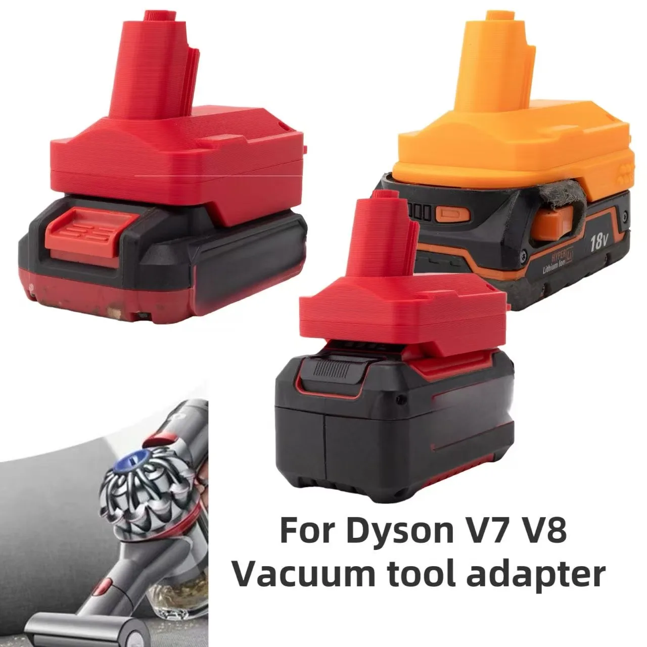 Battery Adapter for Ozito/ Ridgid /AEG /Bauer 18-20v Li-ion Battery Convert to for Dyson V6/V7/V8 Lithium Battery
Battery Adapter for Ozito/ Ridgid /AEG /Bauer 18-20v Li-ion Battery Convert to for Dyson V6/V7/V8 Lithium Battery