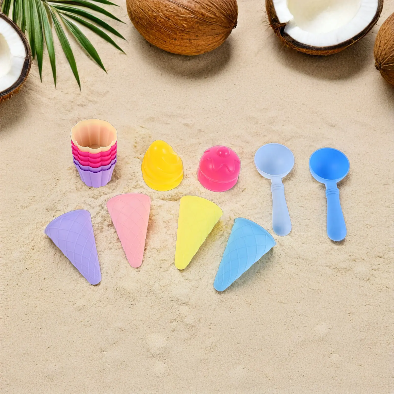 Набор для пляжа и игр с мороженым из 3 предметов: Набор для игр на песке с конусами, лопатками и стаканчиками для детей, для активного отдыха на природе, развития творческих и моторных навыков
Набор для пляжа и игр с мороженым из 3 предметов: Набор для игр на песке с конусами, лопатками и стаканчиками для детей, для активного отдыха на природе, развития творческих и моторных навыков