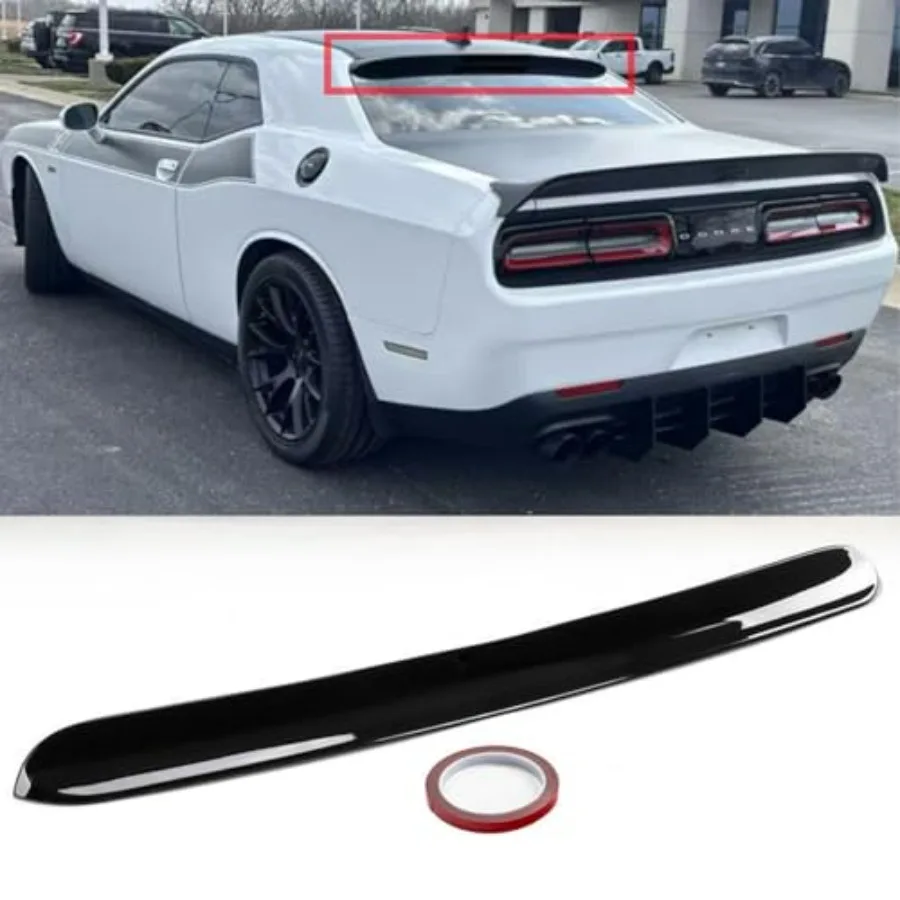 Rear Window Roof Spoiler Wing for Dodge Challenger Coupe 2008-2023: ABS Plastic, Matte Black, Aerodynamic Design Easy Installat
Rear Window Roof Spoiler Wing for Dodge Challenger Coupe 2008-2023: ABS Plastic, Matte Black, Aerodynamic Design Easy Installat