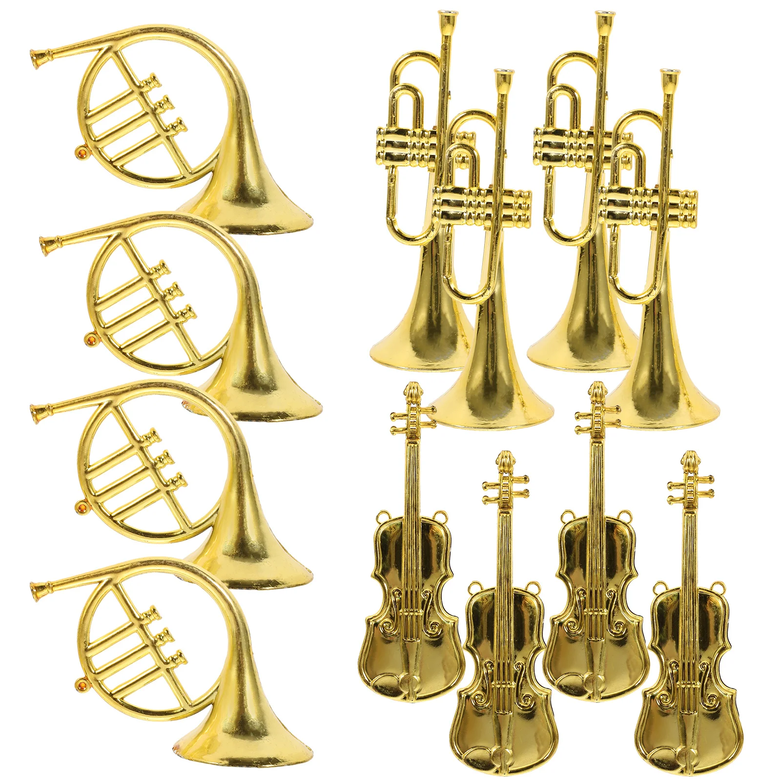 Pcs Musical Instrument Decorations 12 5 Curved Trumpet 12 5 Straight Trumpet Gold 15 Violin Gold Miniature Christmas Ornaments
Pcs Musical Instrument Decorations 12 5 Curved Trumpet 12 5 Straight Trumpet Gold 15 Violin Gold Miniature Christmas Ornaments