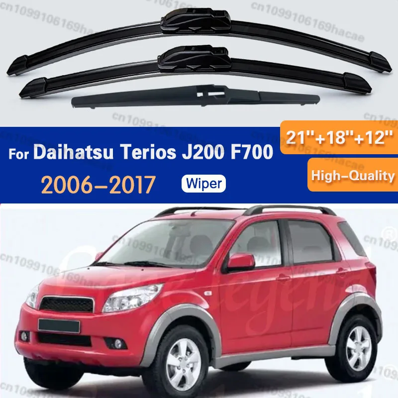 3PCS Front Rear Wiper Blades For Daihatsu Terios J200 F700 2006 - 2017 Windshield Windscreen Window Cutter Accessories
3PCS Front Rear Wiper Blades For Daihatsu Terios J200 F700 2006 - 2017 Windshield Windscreen Window Cutter Accessories