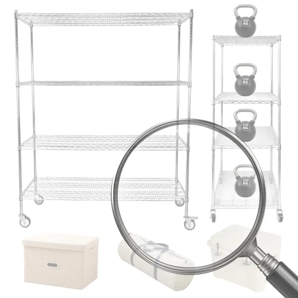 5-уровневый сверхпрочный стальной стеллаж для хранения 70,87x59,76x23,98 дюйма, поддержка кожного слоя, 250 кг для склада, гаража, больницы, коммерческого пространства
5-уровневый сверхпрочный стальной стеллаж для хранения 70,87x59,76x23,98 дюйма, поддержка кожного слоя, 250 кг для склада, гаража, больницы, коммерческого пространства