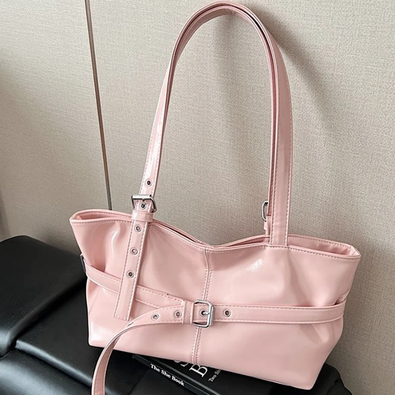 Fashion Large Capacity Tote Bags Women Summer New Simple Versatile Belt Design One Shoulder Underarm Bag Solid Color Handbags
Fashion Large Capacity Tote Bags Women Summer New Simple Versatile Belt Design One Shoulder Underarm Bag Solid Color Handbags