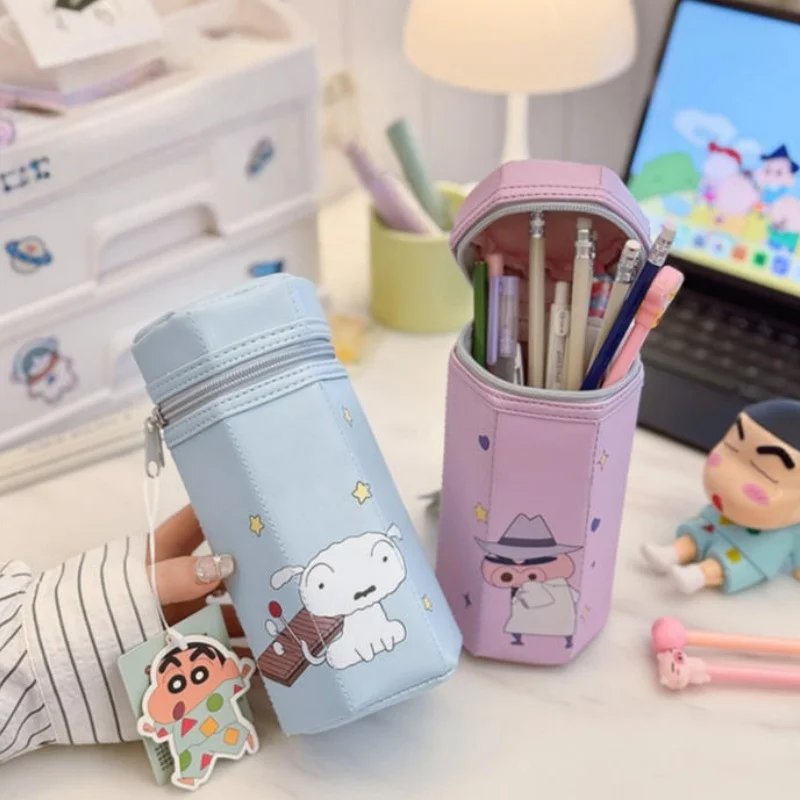 New Crayon Shin chan Cartoon Pen Holder Cute and Durable Stand up Pen Bag Learning Supplies High Beauty Document Stationery Box
New Crayon Shin chan Cartoon Pen Holder Cute and Durable Stand up Pen Bag Learning Supplies High Beauty Document Stationery Box